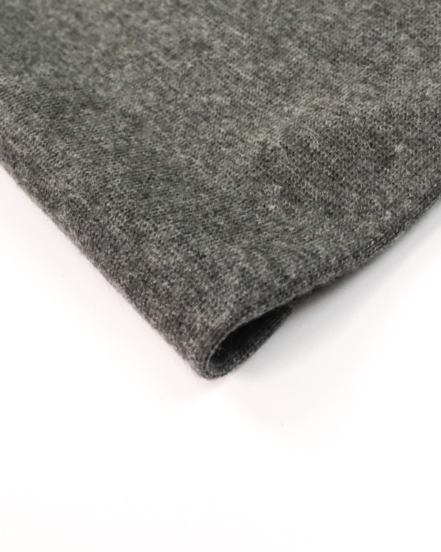 Ribete elástico 1x1 con certificación Oeko-Tex, gris jaspeado - Maison Klem